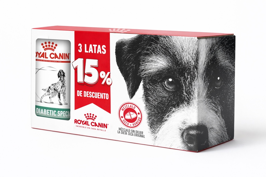Pack 3 latas Diabetic Dog 410Gs