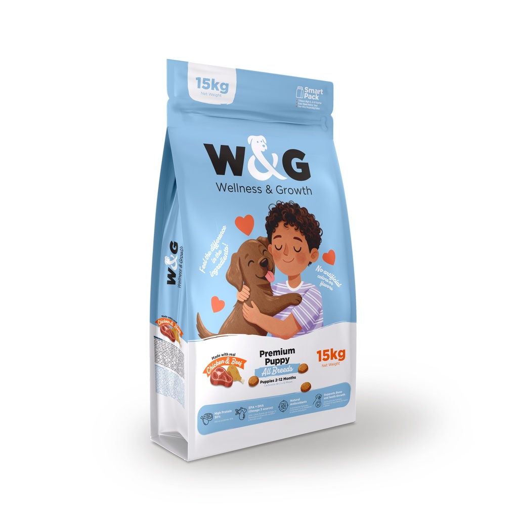 W&G Premium Puppy All Breeds 15KG