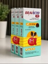 Combo 3 unidades Bravecto Mensual 45MG - 2 a 4,5KG