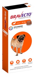 [90010] Bravecto Trimestral 250MG - 4,5 a 10KG